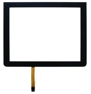 Высокое определение 18,5» 5 связывает проволокой сопротивляющий экран панели касания с черной рамкой, коэффициентом 16:9