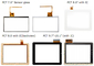 G+F/F 7 запроектированная дюймами емкостная панель касания таблетки для ПК таблетки/умного дома