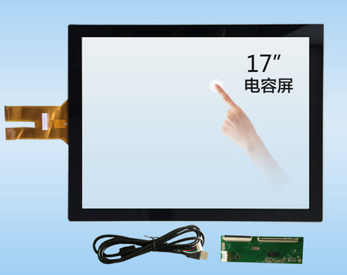 17 дюймов 10-Point запроектировал емкостную панель Lcd экрана касания, промышленную панель касания